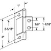 Prime-Line N 72738 Bi-Fold Door Non-Mortise Hinge, Matte Black, 2