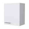 TREATLIFE HOME Compact White Wall Cabinet with 1 Door, Modern