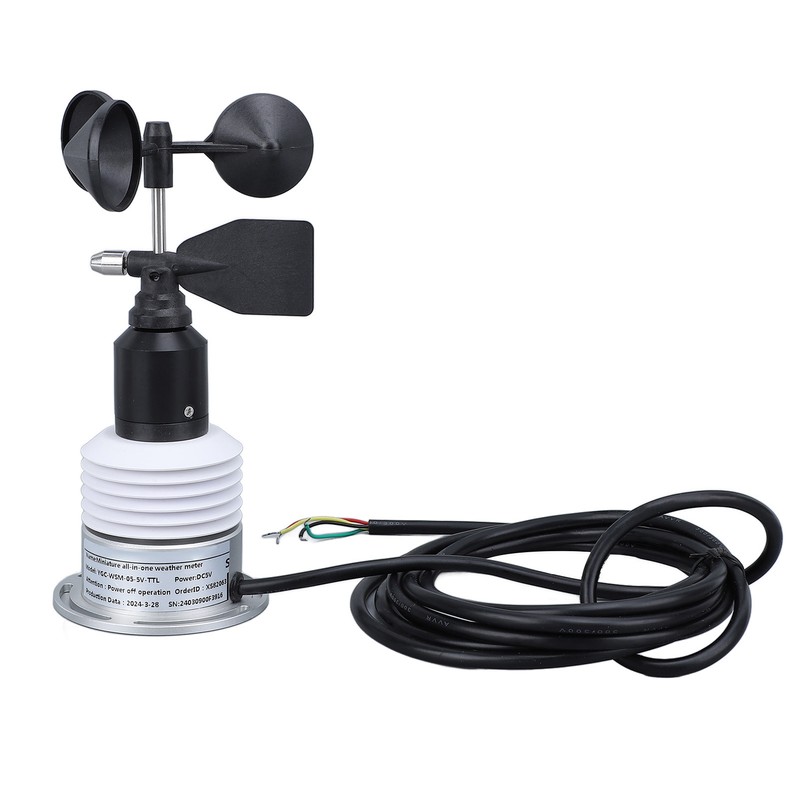 5 in 1 Weather Meter with Cable Wind Speed Wind