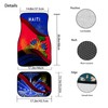 Auto Floor Mat Set of 4, Haitian Flag Pattern Car