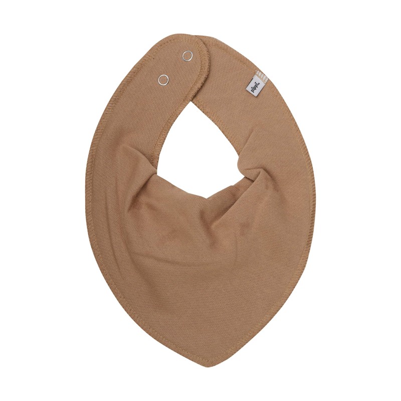 Pippi Unisex Baby Triangular Bib (Pack of 3), Indian Tan