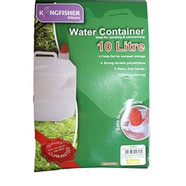 King Fisher OLWC2 Fold Away Camping Water Carrier, 10 L - White, NA
