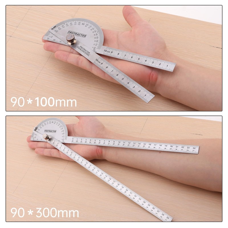 Smgda Protractor, 3.9 inches (10 cm) / 11.8 inches (10