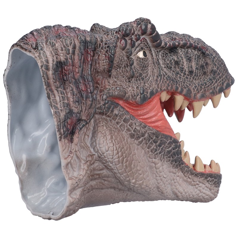 Dinosaur Puppet Rubber Portable Hand Drawn Comfortable Grip Tyrannosaurus Hand