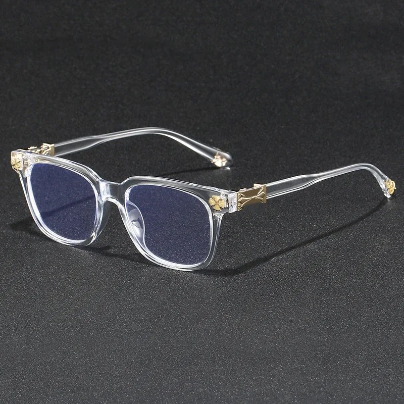 Oversized Blue Light Glasses for Women – Rhinestone Decor Computer