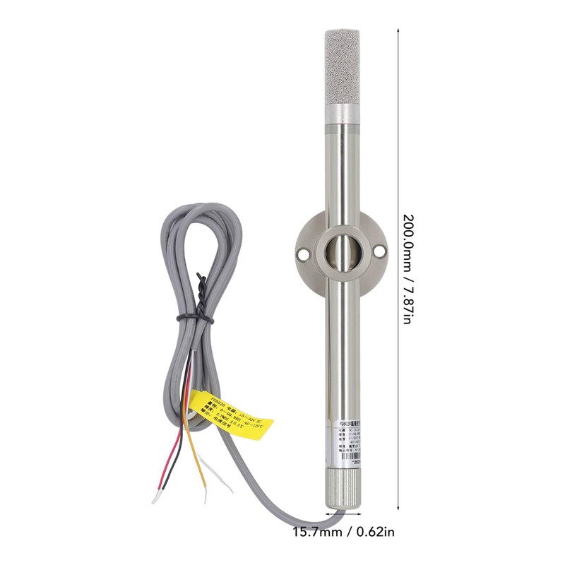 Temperature Humidity Sensor Probe, 4‑20mA Output IP68 15‑30V DC Temp