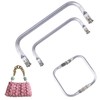 FORYNXHWIN 2Pcs Aluminum Purse Frame, Kiss Clasp Internal Tubular Frame