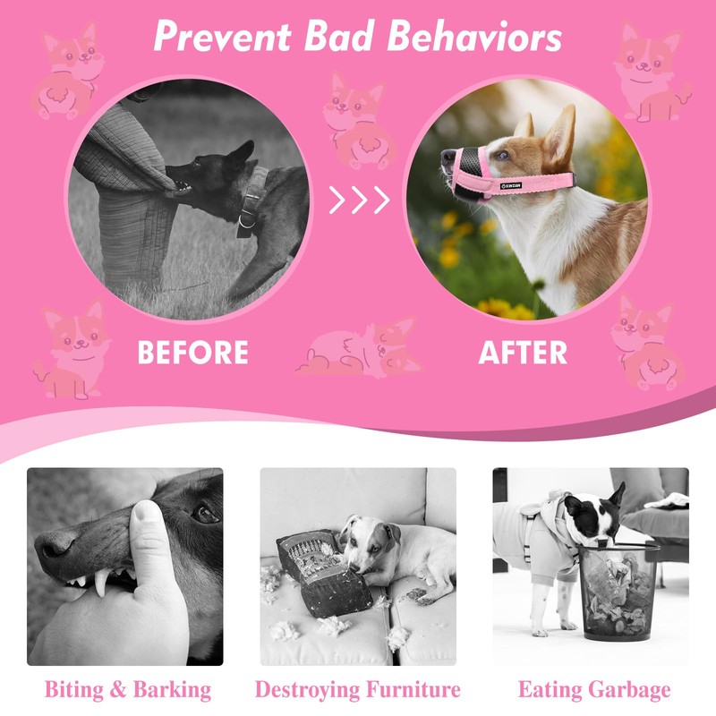 Dog Muzzle for Medium Dogs, Dog Muzzles to Prevent Biting