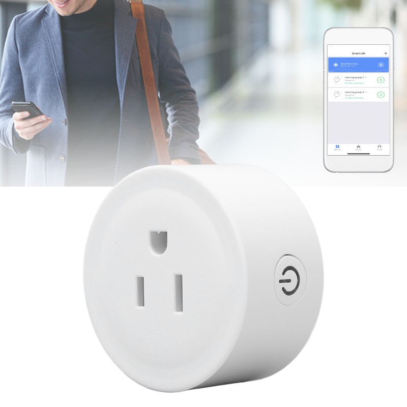 3 Holes Mini WiFi Smart Socket Voice Control Remote Controlling