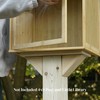 Outdoor Little Library Mount Stable Wood Book Storage Box Bracket,