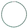 I-be, Emerald Quartz Gemstone Necklace/Chain, 925 Sterling Silver Lobster Clasp,