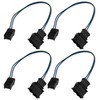 ECSiNG 4Pcs LED Rear Tail Light Adapter Cable Harness Compatible