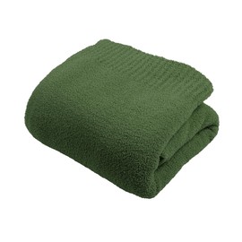 JOOJA Dark Green Blanket Warm Queen Size Fuzzy Knitted Blanket, Oversized Luxury Bed Blankets, Soft Queen Blanket for Bed, Lightweight Plush Blanket Queen Size for Cozy Nights (Dark Green, 90x90)
