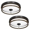 OYKYOHEI Motion Sensor Outdoor Ceiling Light, 2 Pack Outdoor Flush
