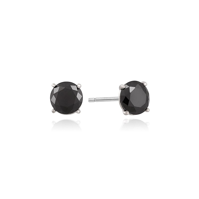 Mini cubic silver earrings (5mm) OTE117Q05Q plating color / 미니