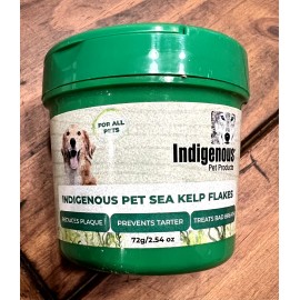 Indigenous Pet Sea Kelp Flakes - reduces plaque, prevents tarter