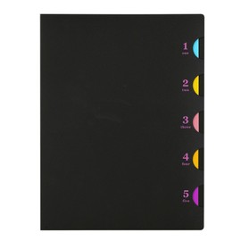 Maruman F116-05 Loose Leaf Binder B5 Five Chart, 26 Holes, Black