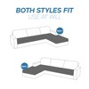 ADPON Sectional Couch Covers Sofa Chaise/Seat Cushion Slipcover L Shape