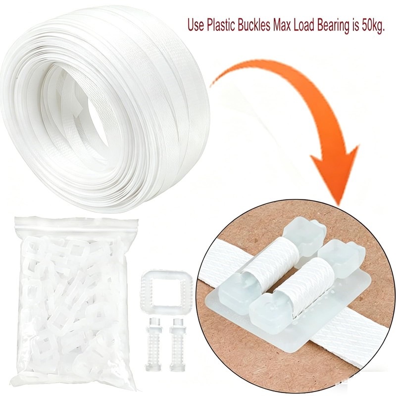 Plastic Packaging Banding Strapping Kit, 330' x 1/2'' Polypropylene Straps