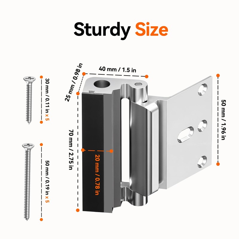 Tonitrui Ultra Security Door Lock, Door Reinforcement Lock for High