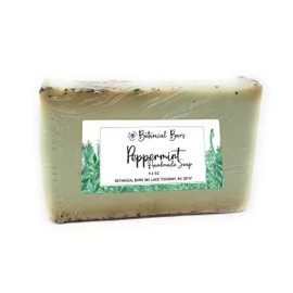 Botanical Bars Handmade Peppermint Soap Bar 4.5 oz