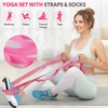 WALITO 15 PCS Pilates Kit, Adjustable Pedal Resistance Band with