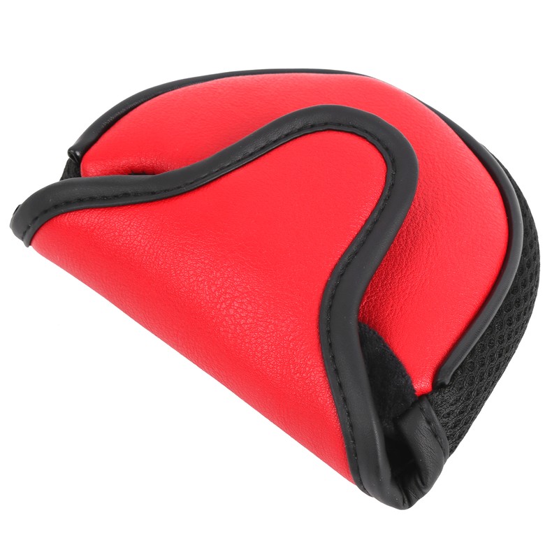 Golf Putter Protection Covers Headcover Semicircle PU Leather Guard Waterproof