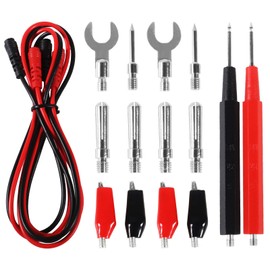 16-in-1 Multimeter Probe Test Leads Kit with Electronical Alligator Clips Probes, Banana Plug, Test Probes, Power Testing Needle for Circuit Connection, Multimeter Automotive
