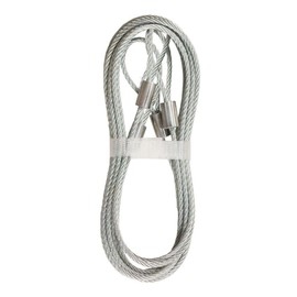 DURA-LIFT 10 ft. Galvanized Steel 7x19 Garage Door Extension Spring Safety Cable (2-Pack)