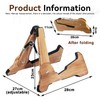 SUNOYA Foldable Guitar Stand, Guitar Holder, Wooden Guitar Stand with