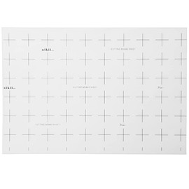 &NE NSE-183 Disposable Cutting Board Sheets, 50 Pieces, Made in Japan, 1.2 inches (3 cm) Square Scale, Cutting Board Sheet, Time-saving, Reduces Washing, Dirt, Odor Prevention, Antibacterial,