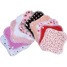 Suto Koton (Outlet Product) Japanese Cloth Napkins, Organic Cotton Liner, 10 Pieces, Assorted Colors and Patterns (Air Knit Pink)