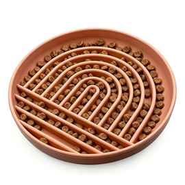 Comedero Lento para Perros, comedero Interactivo antiahogo con Base Antideslizante, comedero de Silicona para Cachorros y Gatos.