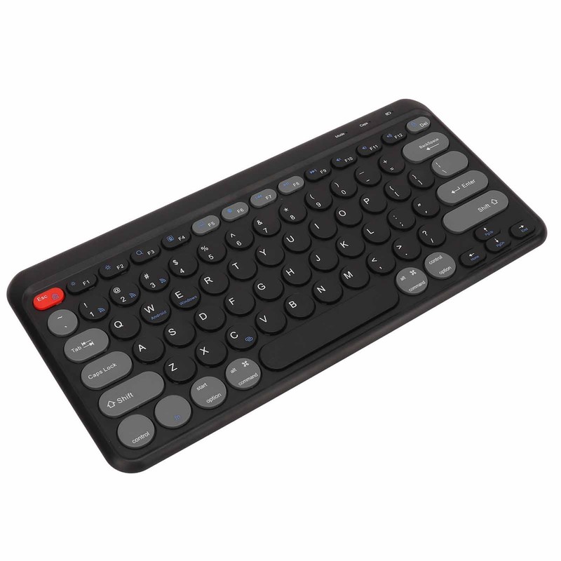 Compact Round Keycaps Mini Keyboard Wireless Bluetooth 2.4G Dual Mode