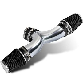 Click2go Short Ram Intake Kit with Reusable Black Filter Compatible with Dodge 00-02 Dakota 3.7L 4.7L Dual /99-04 Grand Cherokee 4.7L Dual(with 2 Filters)