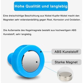 20 PCS Fridge Magnets Strong Neodymium Magnets Magnetic Push Pins Little Refrigerator Magnets Whiteboard Map Magnets Perfect for Home Kitchen Office School Classroom Orange