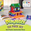 Playstix Construction Toy Building Blocks Set 150 Piece STEM Kit