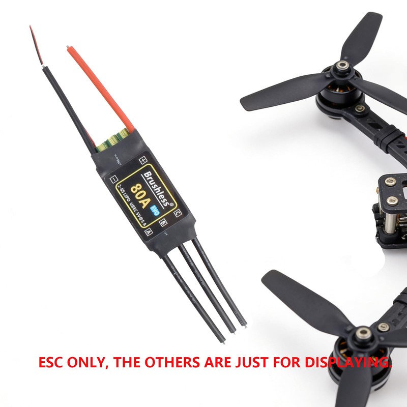 KINGMODEL RC Helicopter 80A Brushless BHLeli HV ESC 2-6S LiPo
