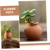 CORHAD 7pcs Mini Terracotta Flower Pots Clay Planting Pots for