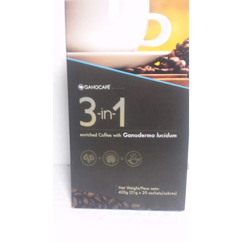 GANOCAFE 3 IN 1 GANODERMA (20 SACHETS x 21 gr)