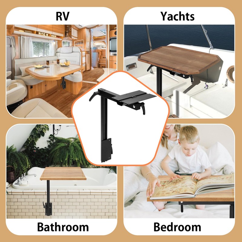 Aluminum Alloy Removable Table Leg RV, 360 Degree Rotation Laptop