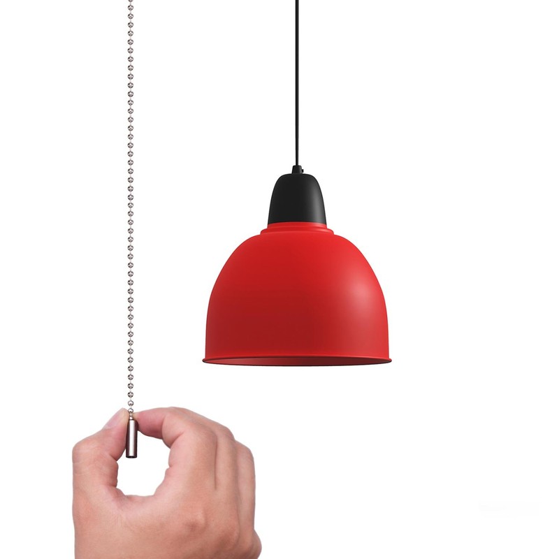 Shappy 2 Pack Steel Beaded Ball Pull Chain String Extension