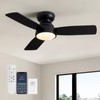 MOOONICHE 32" Ceiling Fan with Light and Remote, Small Quiet