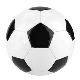 Zjyufy Black White Size 5 Soccer Ball, Indoor Outdoor Excercise Team Training, Student Team Training Football for Children Adults