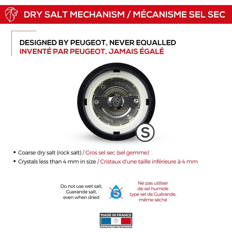 プジョー PEUGEOT ミル ソルトミル 粗さ調節 18cm ノワール パリ ユーセレクト 23713