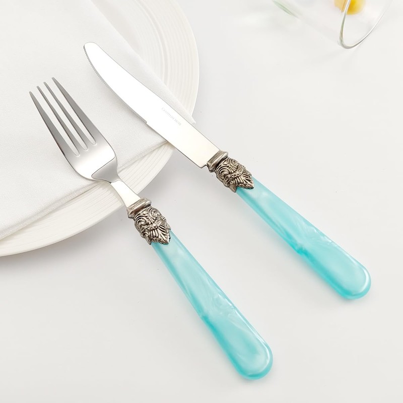 CATHYLIN REVERIE Collection 18/10 Stainless Steel Vintage Flatware set,Sliverware set,Dishwasher