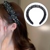 GWAWG Glitter Rhinestone Headband, Women's Wide Headband with Rhinestone Headband,