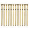 sourcing map 12pcs 70-80 Grits Diamond Grinding Bit 3.5mm Ball