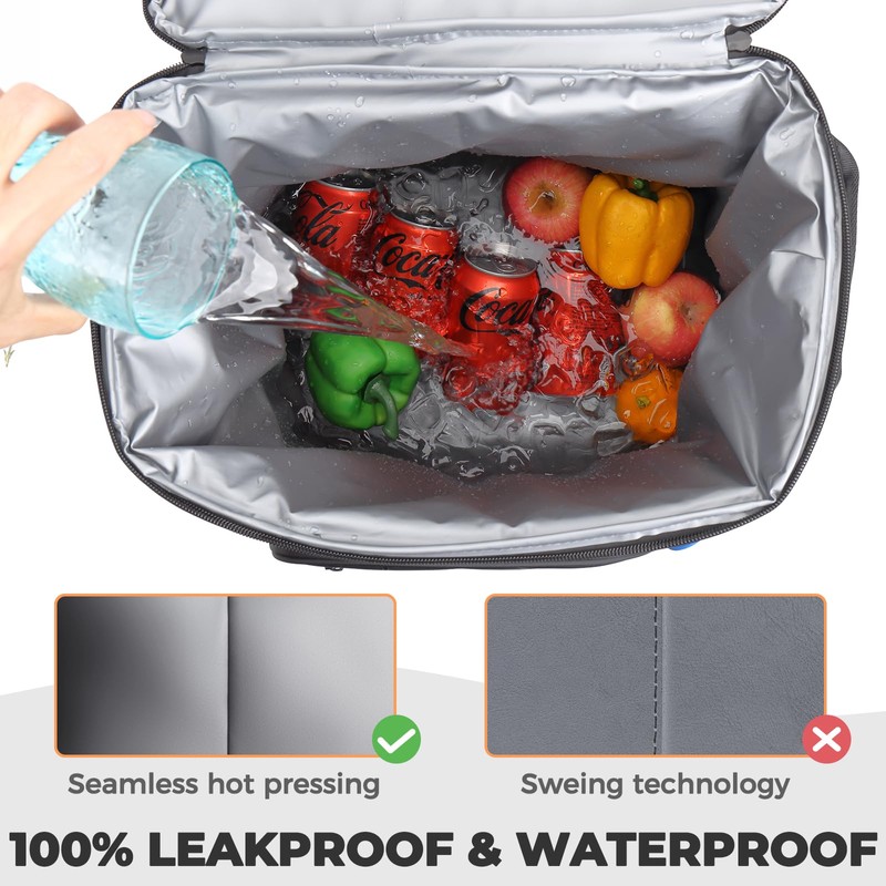 Heytrip Insulated Backpack Cooler 36 Cans with 2 Detachable Pouches,