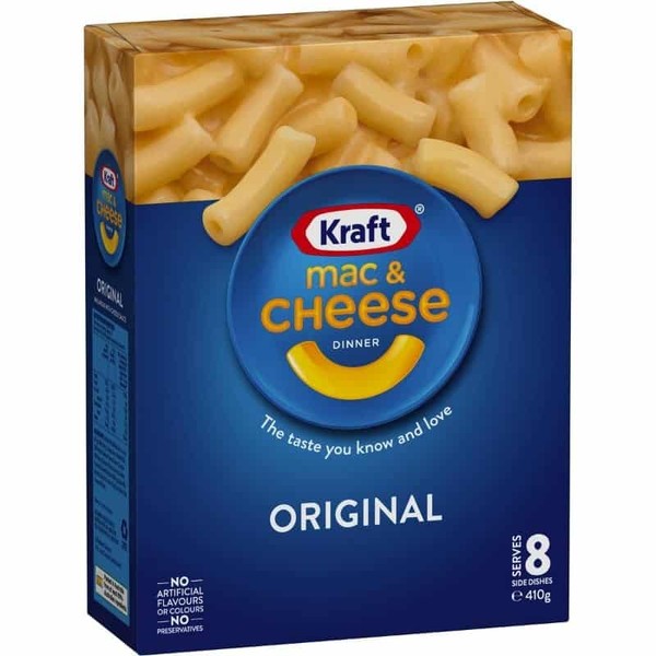 Kraft Mac & Cheese Macaroni Pasta Original Instant Noodles 410g
